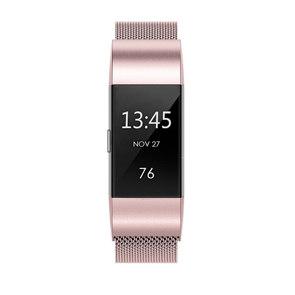 Milanese Loop Armband Fitbit Charge 2 Rosa