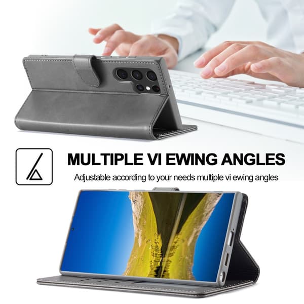 LC.IMEEKE Pungetui Samsung Galaxy S22 Ultra Grå