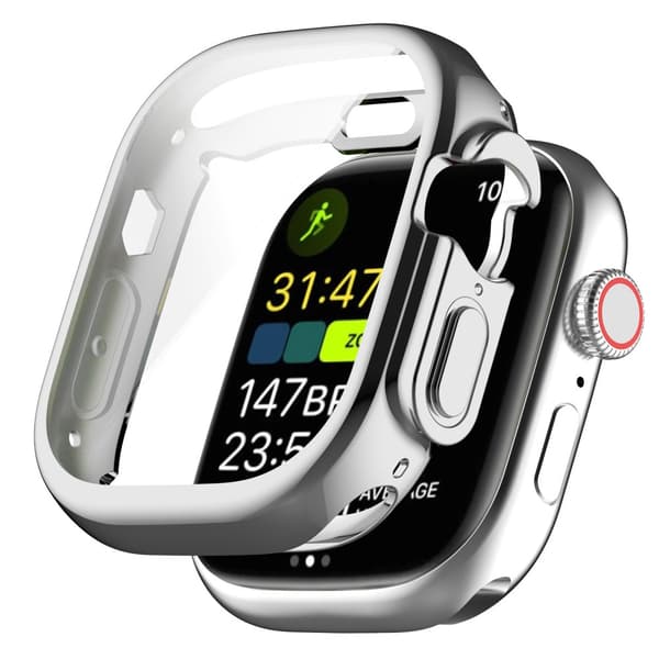 Heltäckande TPU Skal Apple Watch Ultra 3 49mm Silver