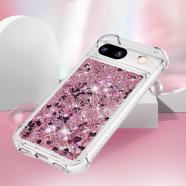 Glitter Bling TPU Case Google Pixel 8a Roséguld