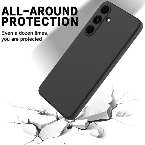 Silikonikuori Samsung Galaxy S25 Musta