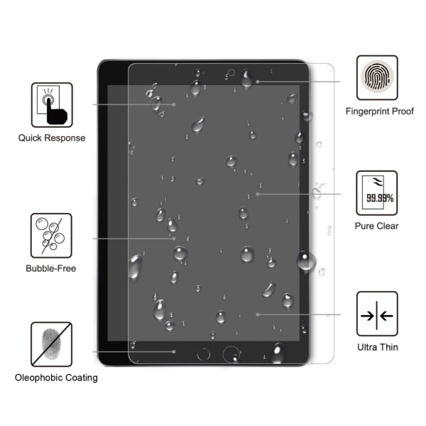 iPad 10.2 9th Gen (2021) Skärmskydd Härdat Glas 0.3mm