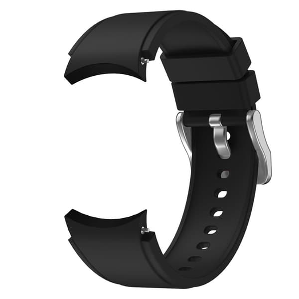Silikonearmbånd Samsung Galaxy Watch 4 40/42/44/46 Sort