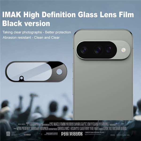 Imak Härdat Glas Linsskydd Google Pixel 10 Svart
