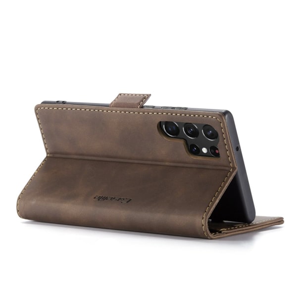 CaseMe Slim Wallet Case Samsung Galaxy S23 Ultra Brown