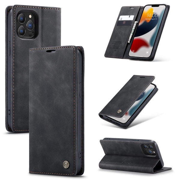 CaseMe Slim Wallet Case iPhone 13 Pro Sort