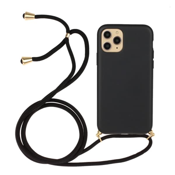 iPhone 13 Pro Max -kotelo, jossa kaulahihna, musta