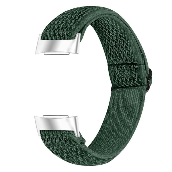 Vävd Nylonarmband Fitbit Charge 6 Grön
