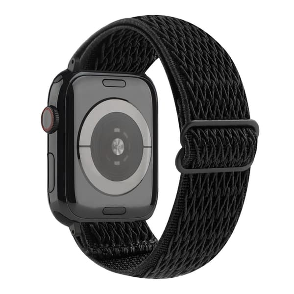 Vævet nylonarmbånd Apple Watch Series 11 46mm Sort