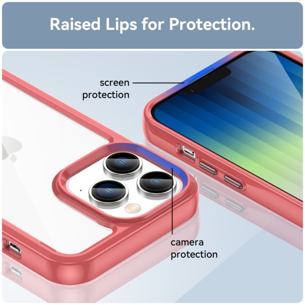 Hybrid Edge Case iPhone 14 Pro Max Punainen