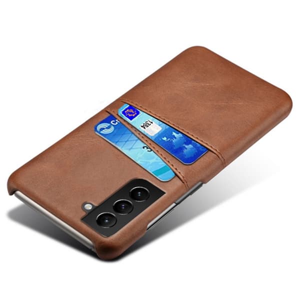 Läderskal Kortfack Samsung Galaxy S22 Plus Brun