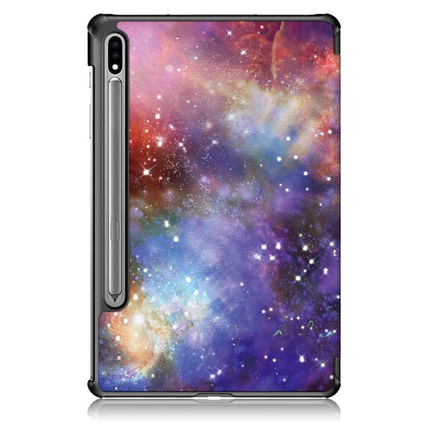 Samsung Galaxy Tab S7 Plus/S8 Plus 12.4 Fodral Tri-fold Stjärnhi