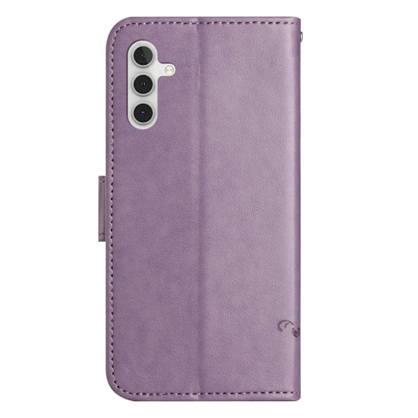 Læderetui Sommerfugle Samsung Galaxy A14 Lilla