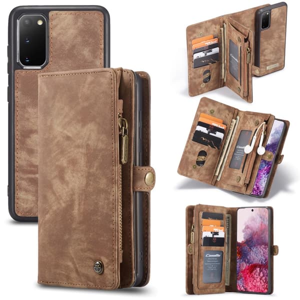 CaseMe Pungetui Multi-Slot Samsung Galaxy S20 Brun