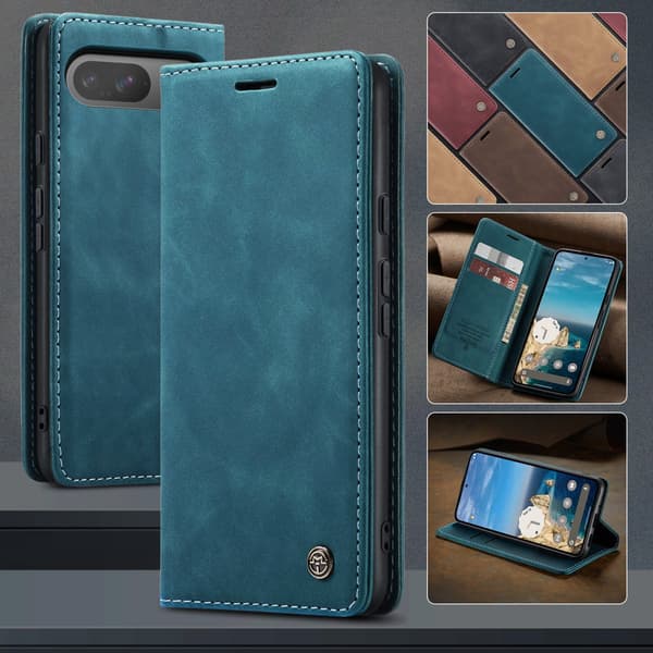 CaseMe Slim Plånboksfodral Google Pixel 10 Pro Blå