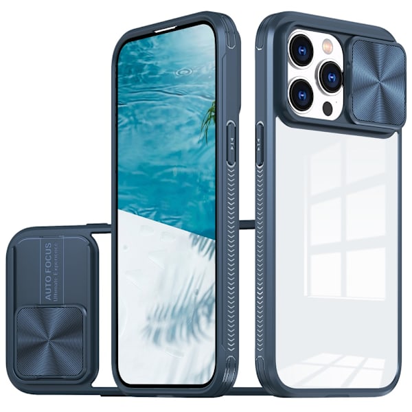 Edge Skal Kamerabeskyttelse iPhone 16 Pro Blå