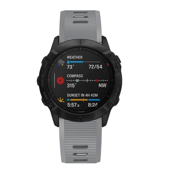Silikonarmband Garmin Fenix 6X Pro Grå