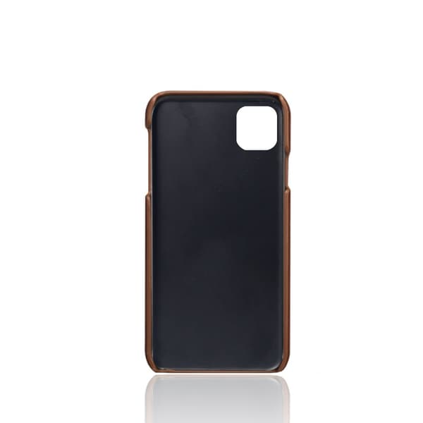 Läderskal Med Kortfack iPhone 11 Brun