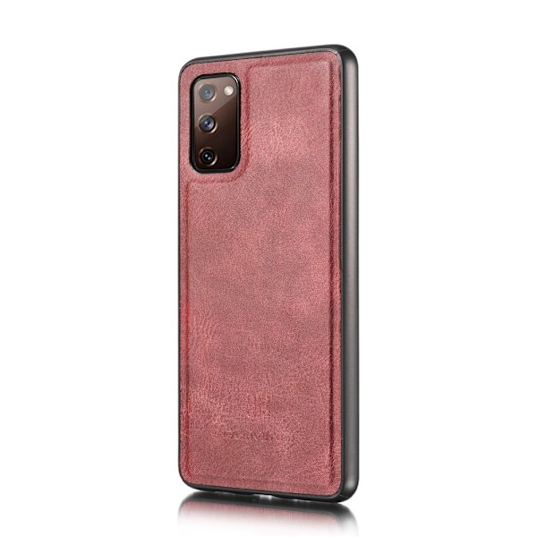 DG.MING 2-i-1 Magnet Pung Samsung Galaxy S20 FE Rød