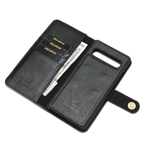DG.MING 2-i-1 Magnet Pung Samsung Galaxy S10 Sort