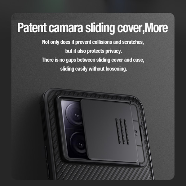 Nillkin CamShield Skal Xiaomi 13T Pro Sort