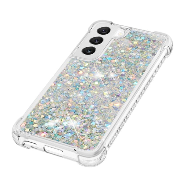 Glitter Bling TPU -kuori Samsung Galaxy S23 -hopea