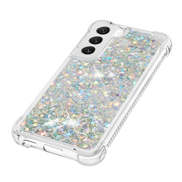 Glitter Bling TPU Skal Samsung Galaxy S23 Silver