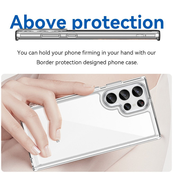 Hybrid Edge Case Samsung Galaxy S23 Ultra Transparent