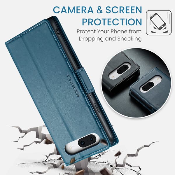 CaseMe Slim Wallet Cover RFID-beskyttelse Google Pixel 8a Blå
