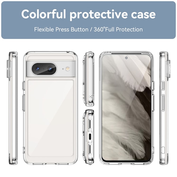 Hybridi Edge Case Google Pixel 8 Transparent