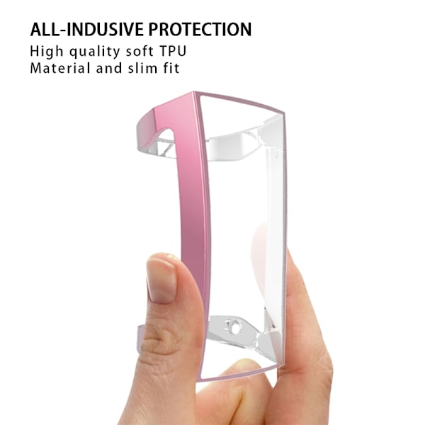 Heltäckende TPU Skal Fitbit Charge 3/4 Rosa