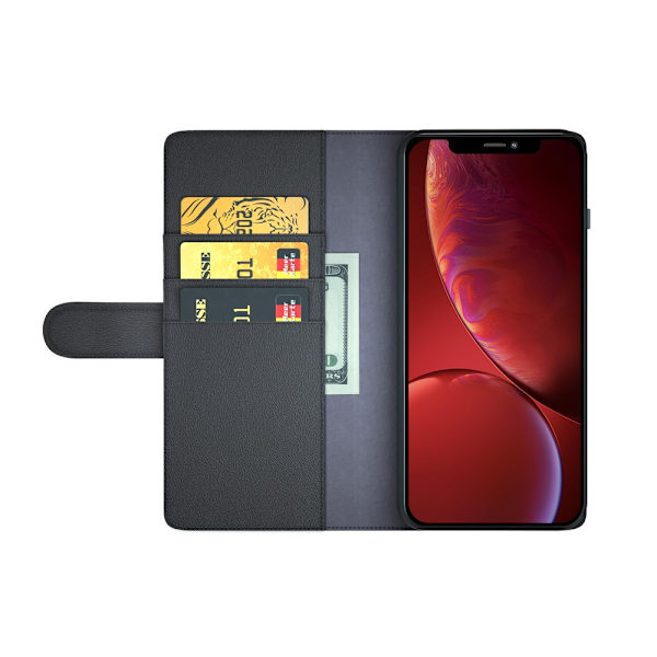 Ægte læderetui iPhone 13 Pro Sort