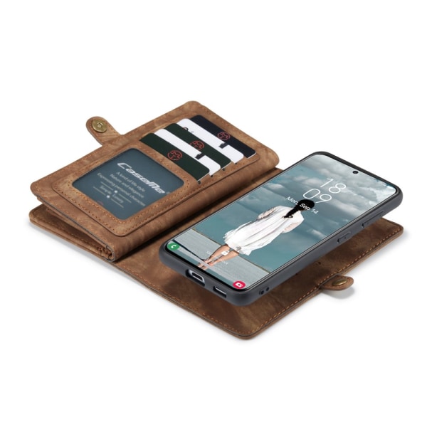 CaseMe Pungetui Galaxy S21 FE Multi-Slot Brun