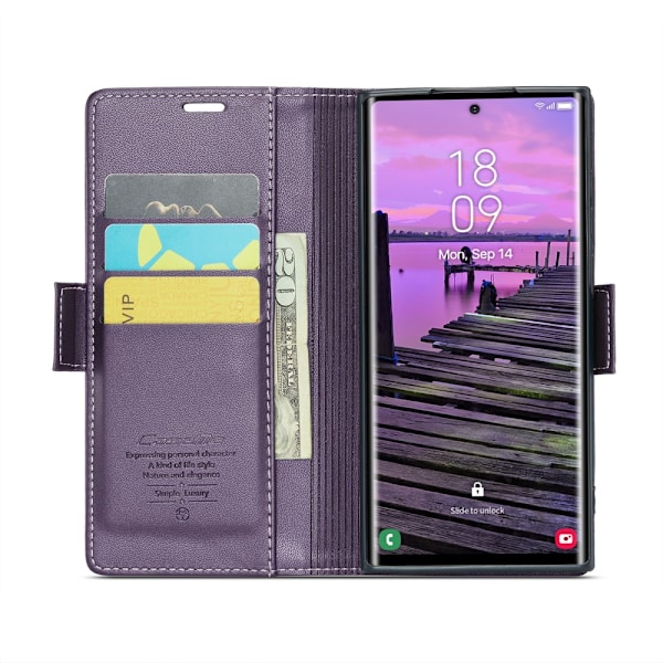 CaseMe Slim Wallet Case RFID-beskyttelse Samsung Galaxy S25 Ultra L