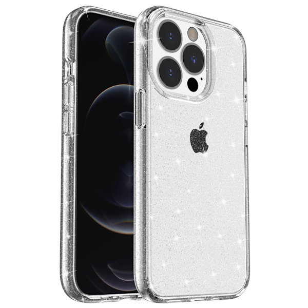 iPhone 14 Pro Max Kuori Glitter Läpinäkyvä