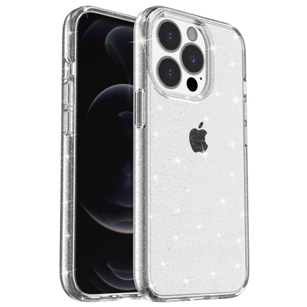 iPhone 14 Pro Max Skal Glitter Transparent