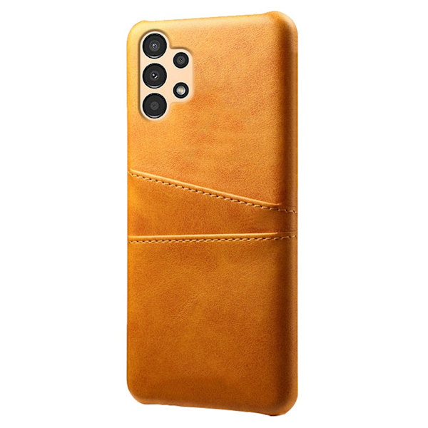 Läderskal Kortfack Samsung Galaxy A13 Cognac