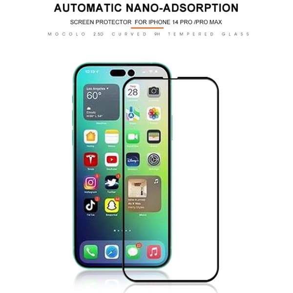 Mocolo Heltäckande Härdat Glas Skärmskydd iPhone 14 Pro