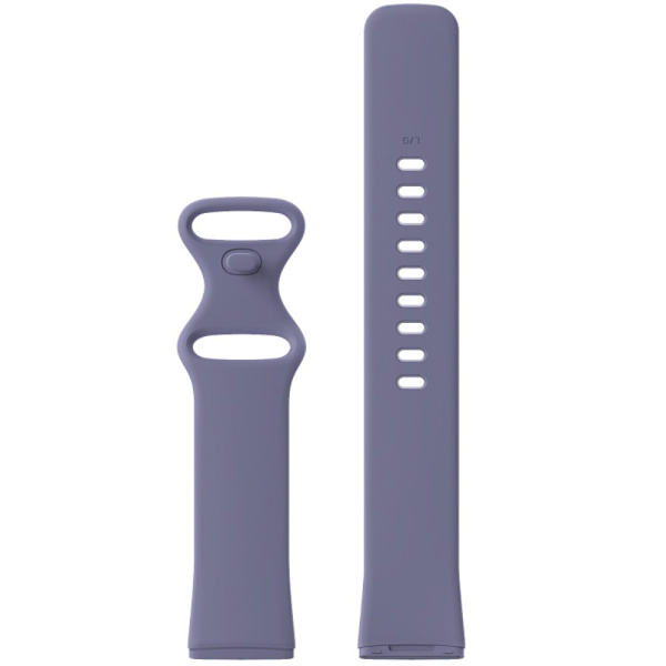 Fitbit Versa 4/Sense 2 -vaaleanliila silikoniranneke (L)