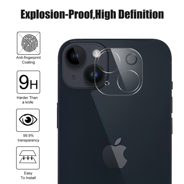 Hærdet Glas Skærmbeskyttelse & Linsebeskyttelse iPhone 15