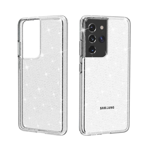 Cover Glittery Powder Design Samsung Galaxy S21 Ultra Clear