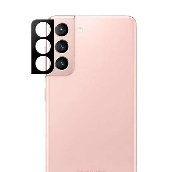 Samsung Galaxy S21:lle tarkoitettu 0,2 mm:n kattava musta linssisuoja