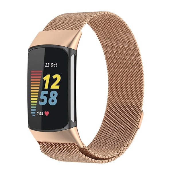 Milanese Loop Rem Fitbit Charge 5 Roséguld