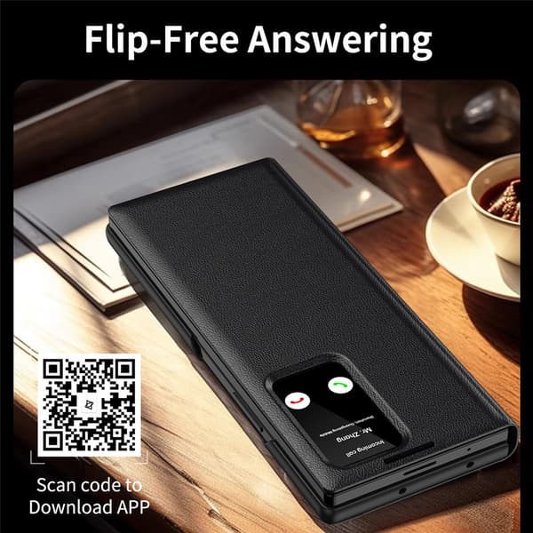 Läderfodral Smart View Samsung Galaxy Z Fold 7 Svart