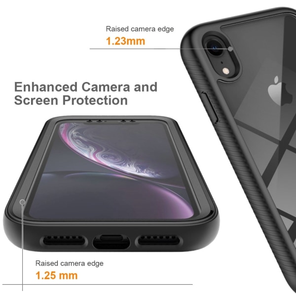 360 Full Cover Edge Case iPhone XR Black