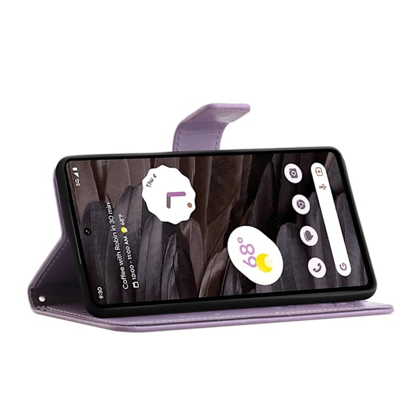 Læderetui Sommerfugle Google Pixel 8a Lilla