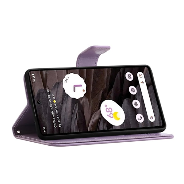 Läderfodral Fjärilar Google Pixel 8a Lila