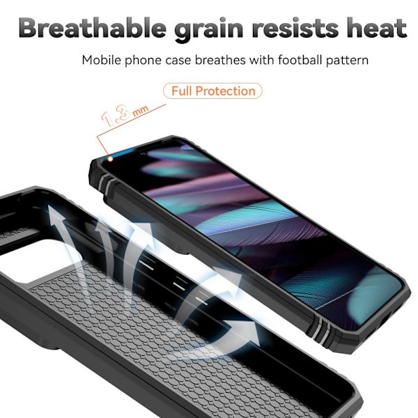 Hybridskal Google Pixel 8 Pro Ring + Kamerabeskyttelse Sort