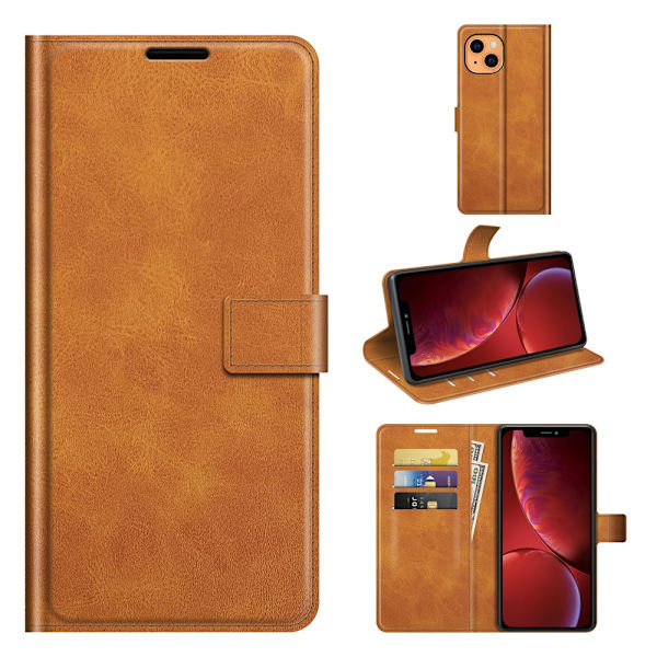 iPhone 13 Læderpung Cognac