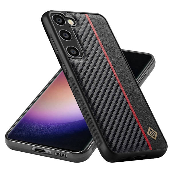LC.IMEEKE Kuori Samsung Galaxy A15 Hiilikuitutekstuurista